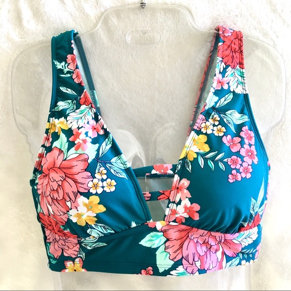 a.n.a Floral Bralette Bikini Swim Top - Picture 2 of 4